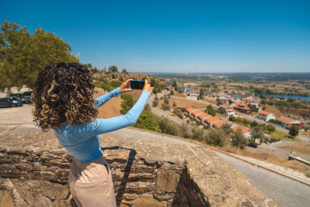 istock Tourists taking picture of Abrantes 1410913415