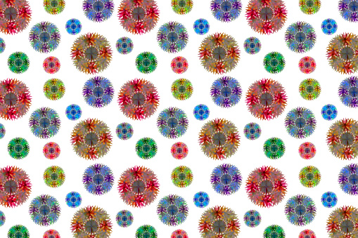 a kaleidoscope colorful holiday spiral christmas crystal holidays ornament party background pattern
