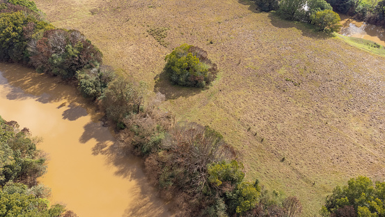 River in farmland