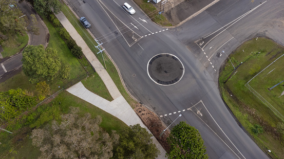 Traffic Roundabout in Lismore, NSW, Australia