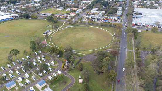 Caravan park and sports fields in Lismore