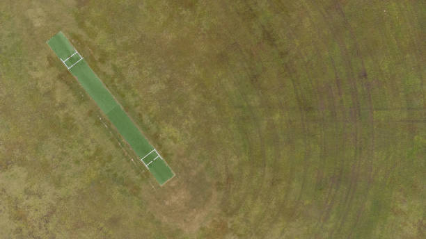 istock Aerial of a cricket pitch 1410921865