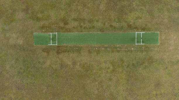 istock Aerial of a cricket pitch 1410921879