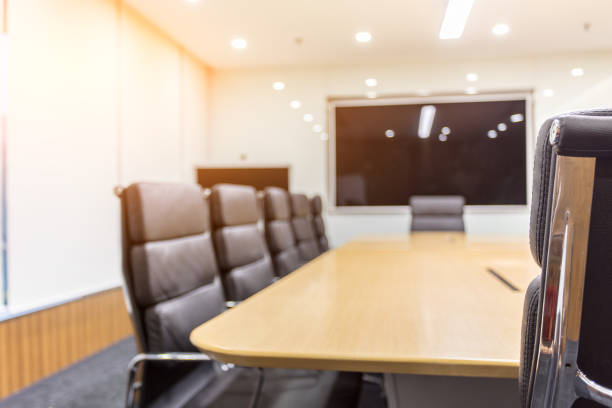 Leather meeting chairs