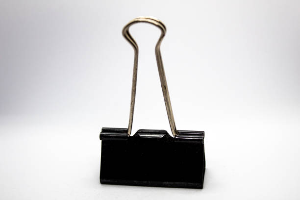 istock isolated iron black paper clip 1410930230