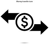 istock money transfer icon vector illustration graphic on background 1410932209