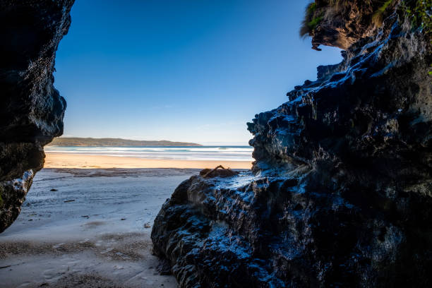 Cave Beach is located at the southern side of Booderee National Park.