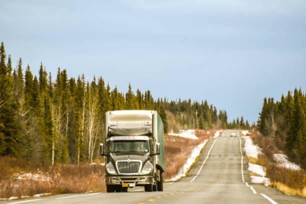 istock Trucking in Alaska during Fall 1410940685