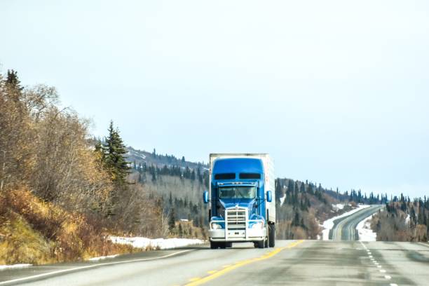 istock Trucking in Alaska during Fall 1410940688