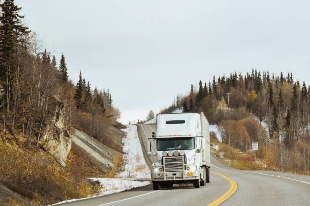 istock Trucking in Alaska during Fall 1410940690