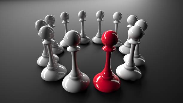 istock Chess pawn outstanding. Leadership concept. Competitive andvantage 1410955364