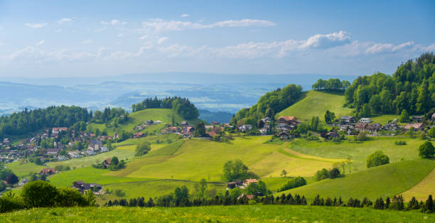 istock rural view on hills over Thun in Switzerland 1410957445