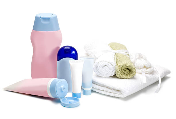 bottles of cosmetics