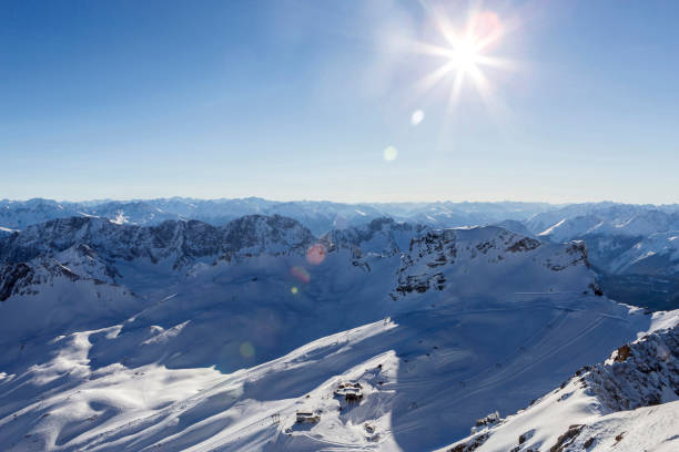 istock Mountain view from Zugspitze, Bavaria, Germany, wintertime 1410960767