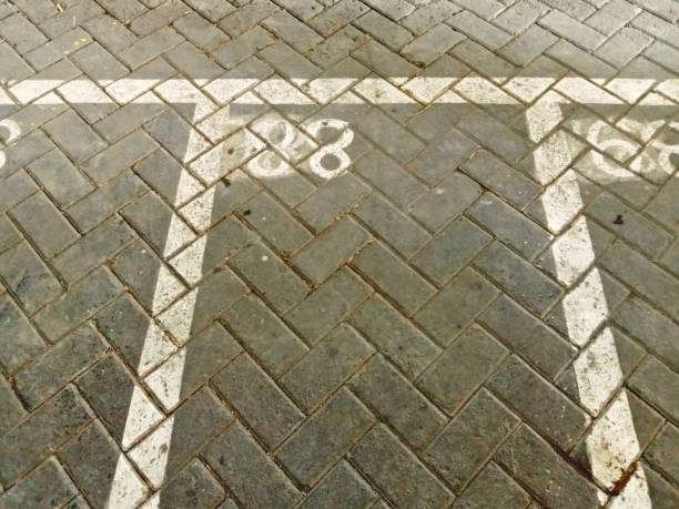 motorbike parking area with paving background