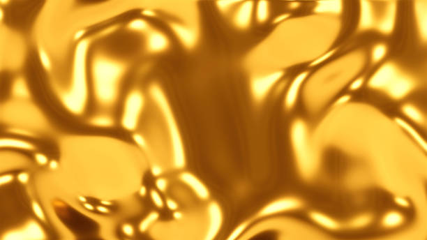 3D illustration of an abstract golden background gold texture stock photo