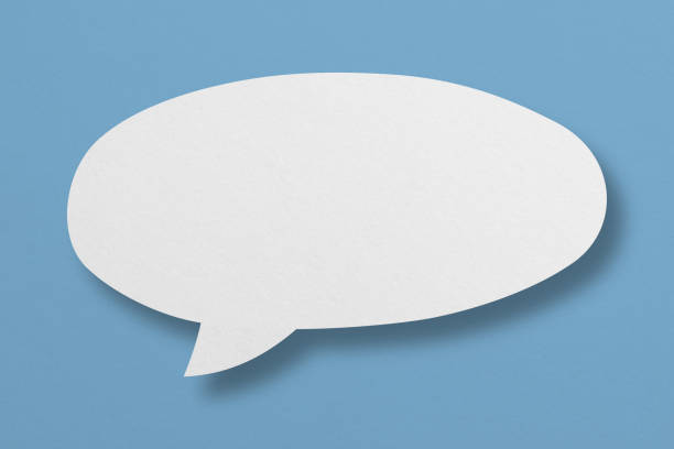 istock white paper with speech bubbles isolated on blue background communication bubbles 1410962237