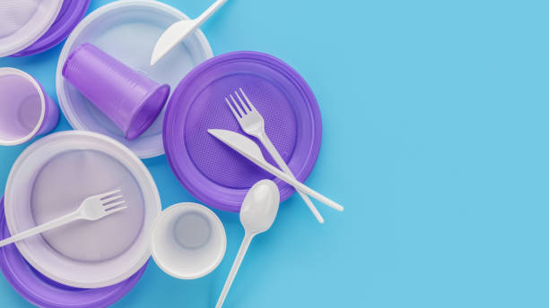 istock A set of disposable plastic utensils. 1410964049