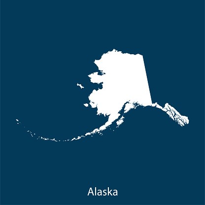 vector of the Alaska map