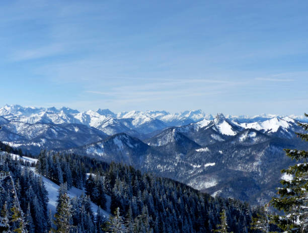 istock Mountain panorama from Wallberg mountain, Tegernsee, Bavaria, Germany 1410965066