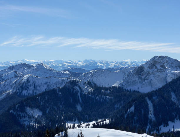 istock Mountain panorama from Wallberg mountain, Tegernsee, Bavaria, Germany 1410965103