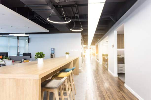istock Empty corridor in modern office building.use for background or backdrop in business concept 1410966784