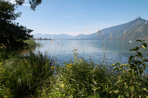 Lac du Boourget in summer (Savoie) in Brison-Saint-Innocent