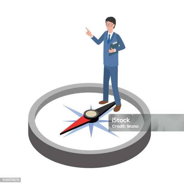Employer Direction Work Direction Stock Illustration - Download Image Now - Adult, Adults ...
