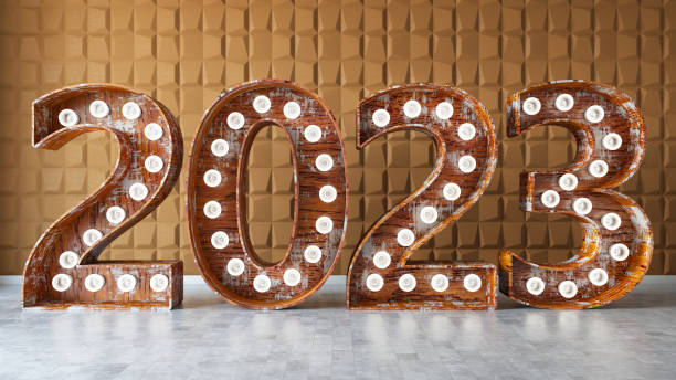 istock 2023 Bulb Sign Against Beige Wall 1410979685