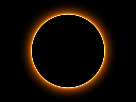 Total Solar Eclipse In Sky - Moon image furnished by NASA