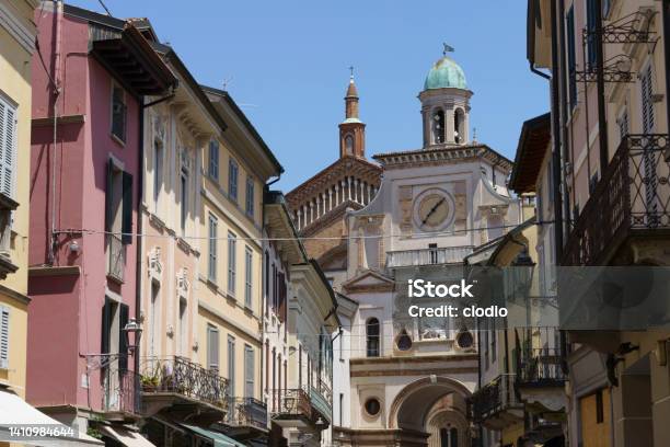 Historic Center Of Crema Cremona Province Italy Stock Photo - Download Image Now - Arch - Architectural Feature, Architecture, Building Exterior