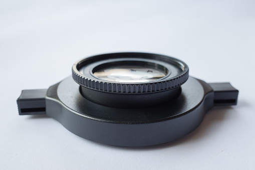 macro lens for camera with white background