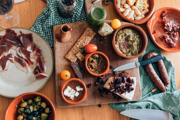 istock top view of ready to eat spanish tapas appetizers 1410987270