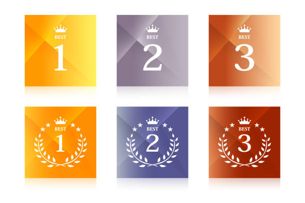 Ranking award grand prize square, emblem icon illustration background material Ranking award grand prize square, emblem icon illustration background material most valuable player stock illustrations