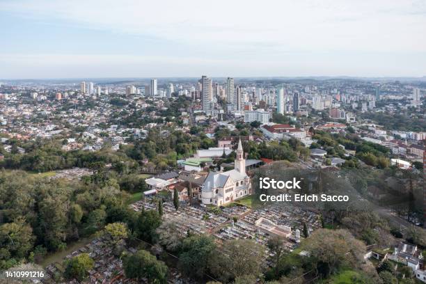 Old Center In The City Of Novo Hamburgo Seen From A Drone Stock Photo - Download Image Now