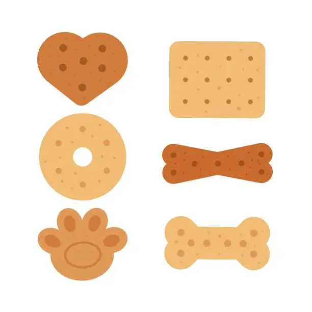 Vector illustration of Dog biscuits