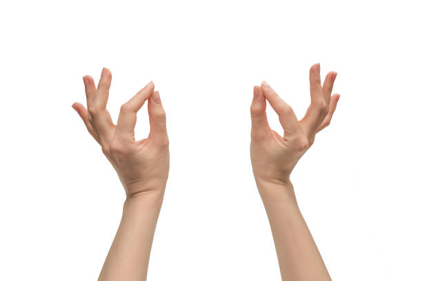 istock Woman hand isolated on a white background. 1410998197