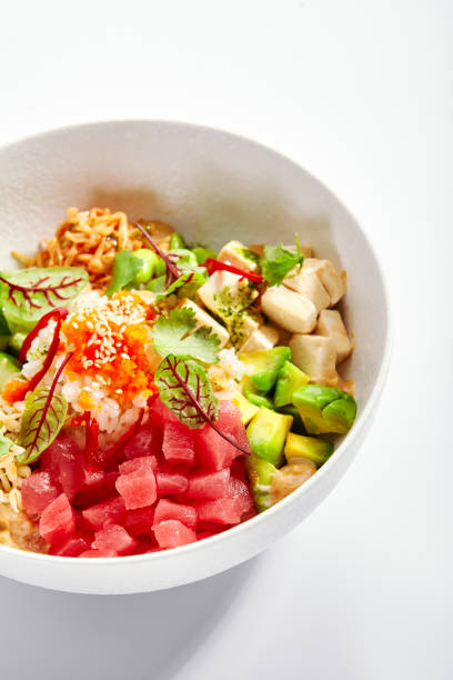 istock Poke with tuna and noodles 1410999106