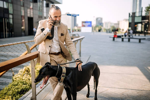 istock Classy senior in a city 1410999476