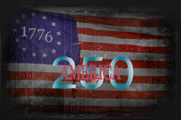 Americas 250th birthday stock photo