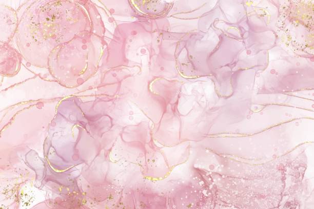 istock Pastel cyan mint liquid marble watercolor background with gold lines and brush stains. Teal turquoise marbled alcohol ink drawing effect. Vector illustration backdrop, watercolour wedding invitation. 1411001214