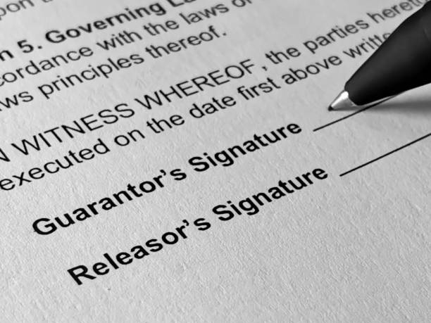 istock Guarantor signature 1411003469