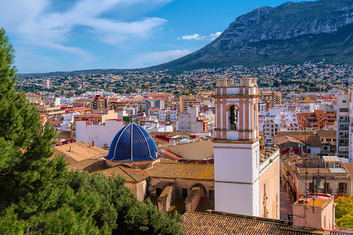 Denia Spain view of town