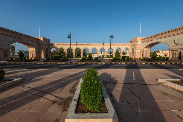 ソハール門、ソハール、オマーンのスルタン。 - oman greater masqat mosque al khuwair mosque ストックフォトと画像