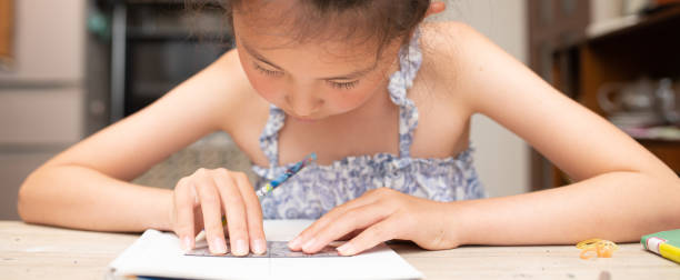 istock Girl studying at home 1411013951