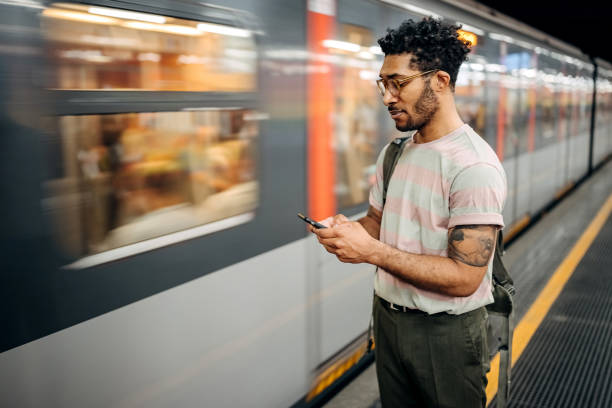 istock Solo traveler on a metro station 1411015027