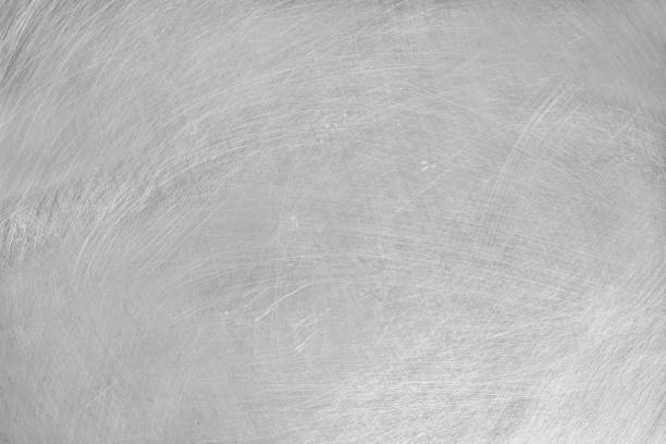 istock texture of old aluminum metal with scratch for background. 1411016334