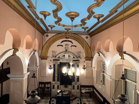 Baroque interior of Split Synagogue, Croatia