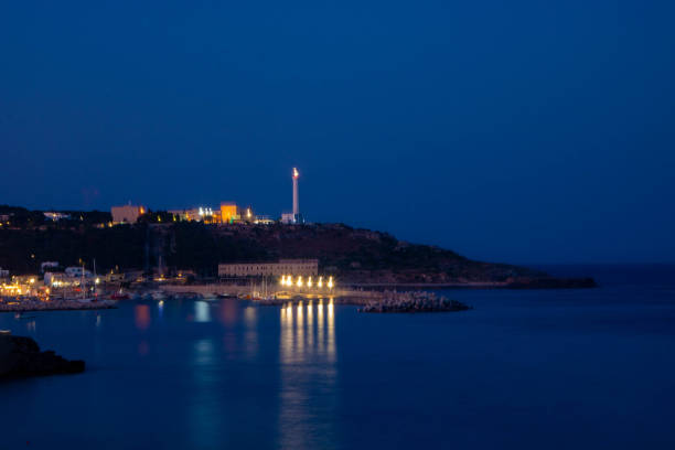 istock Santa Maria di Leuca at night 1411031589