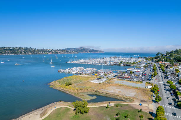 istock Aerial View of Sausalito Marina 1411035123